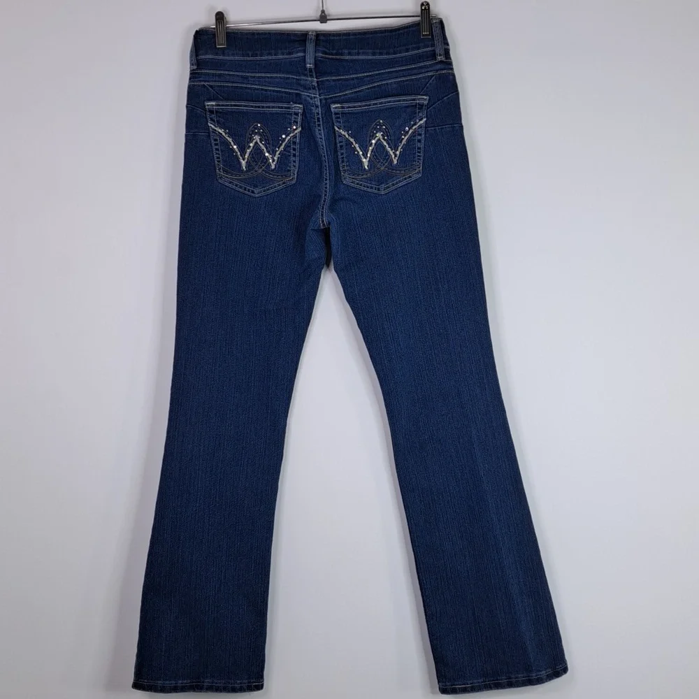 Wrangler Bootcut Mid-Rise Blue Jeans Size 7/8 ×32 Style 10MWBAR - Picture 8 of 15